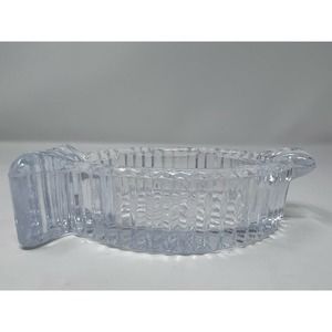 Fifth Avenue‎ LTD Lead Crystal Fish Shaped Candy Dish 6" Long